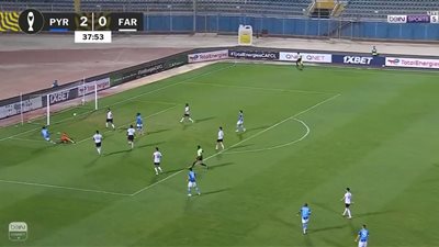بيراميدز يواصل التألق ويسجل الهدف الثالث فى شباك الجيش الملكي