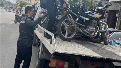مرور دمياط يواصل حملاته لضبط الموتوسيكلات غير المرخصة