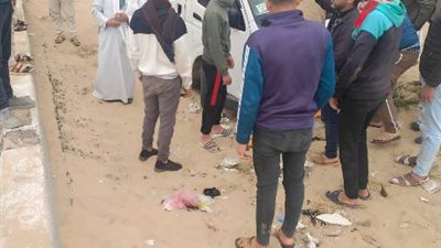 إصابة 14 فى انقلاب ميكروباص على الطريق الدولى الساحلى بكفر الشيخ