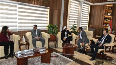 معاويه تستقبل اللجنة العلمية الدائمة لترقية الأساتذة والمساعدين