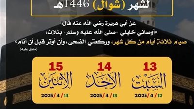 تذكر صيام الايام القمرية وحكم جمعها بالست من شوال