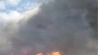 حريق يلتهم 600 متر من القطن والغزل بالمحلة