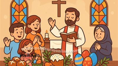عيد القيامة المجيد ..أحد الشعانين ..سبت النور..الطقوس والاحتفالات
