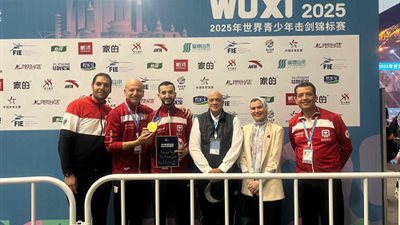 ذهبيه لمصر في بطوله العالم للسلاح