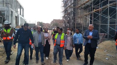 المركزي للتعمير يوجه بتكثيف العمالة بمشروع مستشفى شبين القناطر