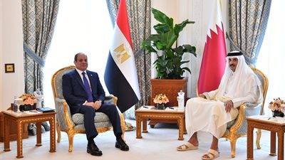 الرئيس السيسي وأمير قطر يؤكدان أهمية الحفاظ على وحدة سوريا ولبنان والسودان