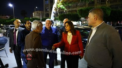 جولة مفاجئة لوزيرة التنمية المحلية في مصر الجديدة