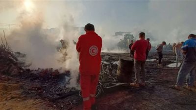 إصابة 12 في حريق مغالق الأخشاب بالشرابية