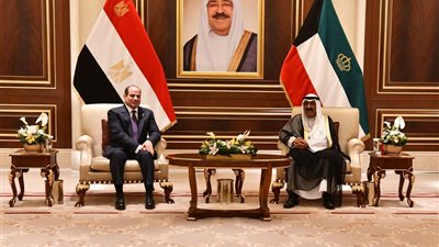 الرئيس السيسي يؤكد حرص مصر المستمر على تعزيز التعاون مع الكويت