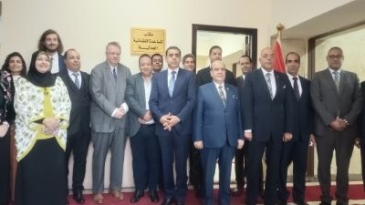 افتتاح مكتب المساعدة القانونية العمالية بمحكمة جنوب بنها الابتدائية