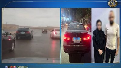 ملابسات فيديو لمشاجرة بين سائق ملاكى وسيدة داخل سيارة بالجيزة