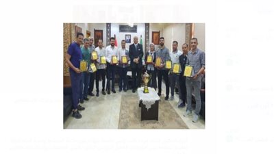 مدير تعليم القليوبية يكرم لجنة الرياضة بالمديرية وفريق كرة القدم