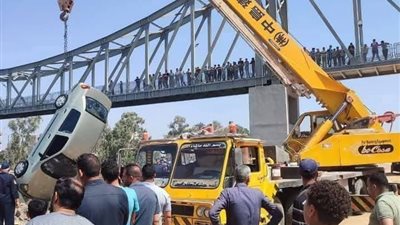 مصرع زوجين مسنين في انقلاب سيارة بالرياح التوفيقي بالدقهلية
