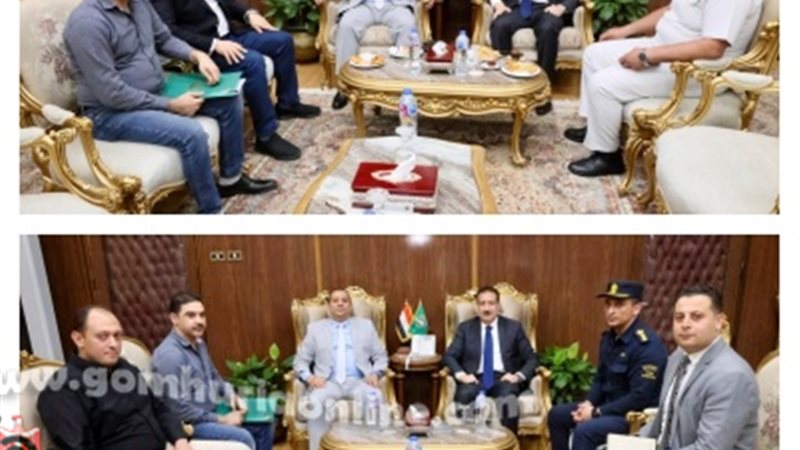 محافظ المنوفية ومدير