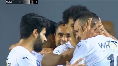 مروان حمدي يضيف الهدف الثاني لبيراميدز أمام سيراميكا - فيديو