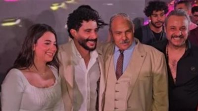 مصطفى منصور وهايدي رفعت يحتفلان بخطبتهما بحضور محمد كيلاني ورضوان