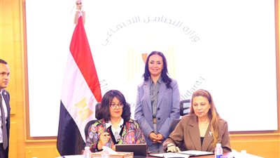 وزيرة التضامن تشهد توقيع بروتوكول تعاون لدعم الفئات الأولى بالرعاية