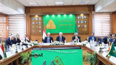 رئيس جامعةكفرالشيخ يشارك باجتماع المجلس الأعلى للجامعات بالمنوفية