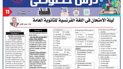 ليلة الامتحان في اللغة الفرنسية للثانوية العامة 2025