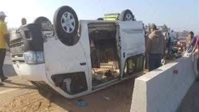 اصابة 19 مراقب بالثانوية العامة فى حادثي سير بأسيوط وقنا