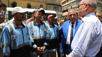 محافظ القاهرة يتفقد ساحتى انتطار عبد المنعم رياض والفلكى