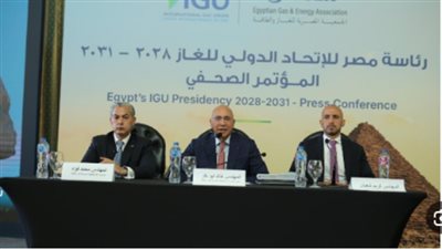 مصر نائب رئيس الاتحاد الدولى للغاز لرسم مستقبل الطاقة العالمي،