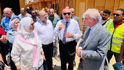 تفاصيل زيارة فودة وصابر ورئيس جهاز ماسبيرو لتطوير القاهرة الخديوية صور