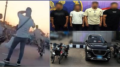 ضبط قائدى سيارة وبعض الدراجات النارية لاستعراضهم بحفل زفاف