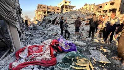 استشهاد 13 فلسطينياً في قصف إسرائيلي يستهدف خياماً ومدارس نازحين
