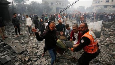 استمرار العدوان الإسرائيلي علي غزة برا وبحرا وجوا