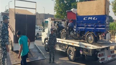 محافظ القليوبية يقود حملة مكبرة لإزالة الإشغالات والتعديات بمدخل بنها