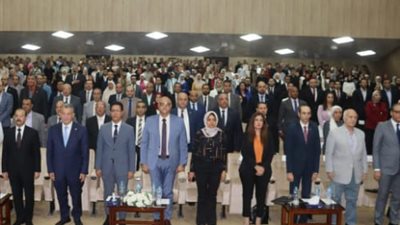 محافظ القليوبية ورئيس جامعة بنها يشهدان احتفالية الذكرى 12 لثورة 30 يونيو