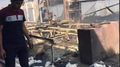 حريق هائل يلتهم مصنع لإنتاج المراتب الفايبر بالدقهلية