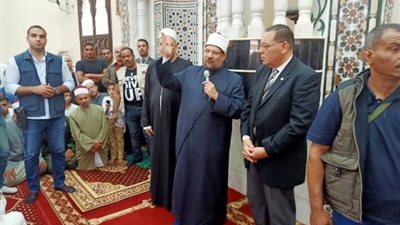 وزير الاوقاف يعلن من الشرقية خطة اعادة اعمار المساجد