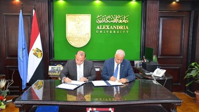 اتفاقية بين البورصة وجامعة الاسكندرية لتعريف الطلاب بأنشطة سوق المال