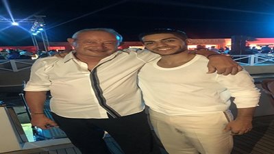 نجيب ساويرس برفقة مينا مسعود...