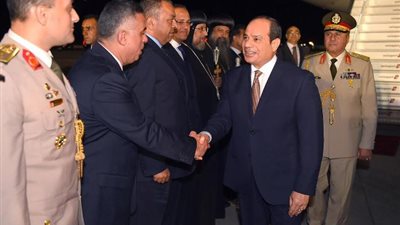 استقبال أسطوري للرئيس السيسي علي أنغام تسلم الأيادي بأمريكا.. فيديو