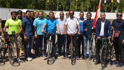 انطلاق ماراثون للدراجات بجامعة أسيوط تزامناَ مع مبادرة 