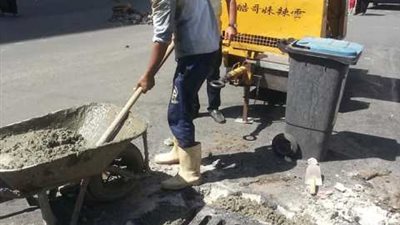 مياه القناة تجدد شبكات الصرف الصحي ببورسعيد ..صور