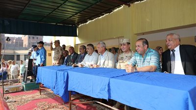 محافظ المنوفية يفتتح مدرسة قويسنا الثانوية الصناعية العسكرية بنين