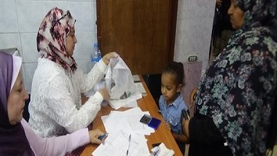 قافلة طبية مجانية من وزراة الداخلية بالمنصورة