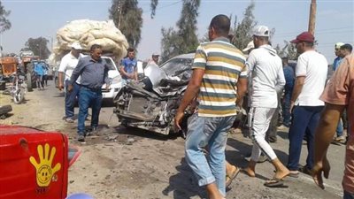 مصرع شخص في تصادم ملاكي مع جرار زراعي بالدقهلية