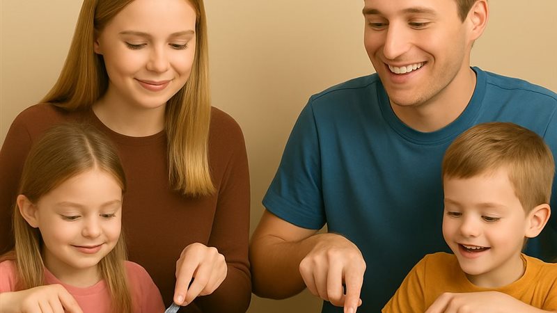 أسرة تتناول العشاء-صورة