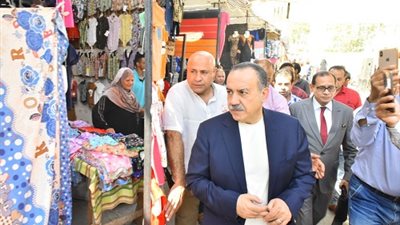 محافظ أسيوط يفتتح السوق الحضري الجديد بحي غرب
