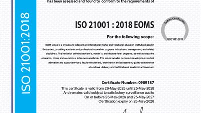 الجامعة السويسرية الدولية (SIU) تحصل على شهادة ISO 21001:2018 – تأكيد الالتزام بالمعايير العالمية للجودة في التعليم