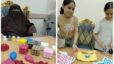 مشروعات المبدعون تخرج للنور في الشموع والكروشيه والتطريز اليدوي ووراء كل مشروع حكايه