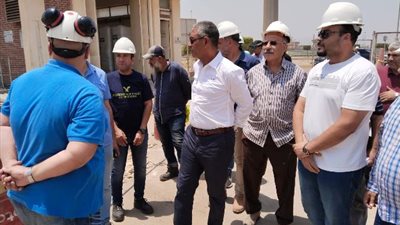 رئيس جهاز مشروعات المياه يتفقد تشغيل وصيانة محطة معالجة الجبل الأصفر