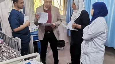 وكيل صحة القليوبية يتابع سير العمل بمستشفى شبين القناطر المركزي
