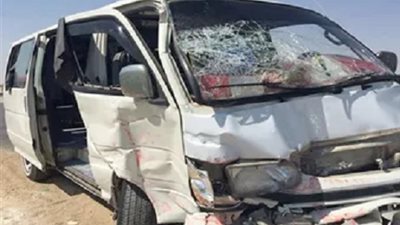 إصابة 6 أشخاص في حادث تصادم ميكروباصين بطريق القاهرة – الإسكندرية
