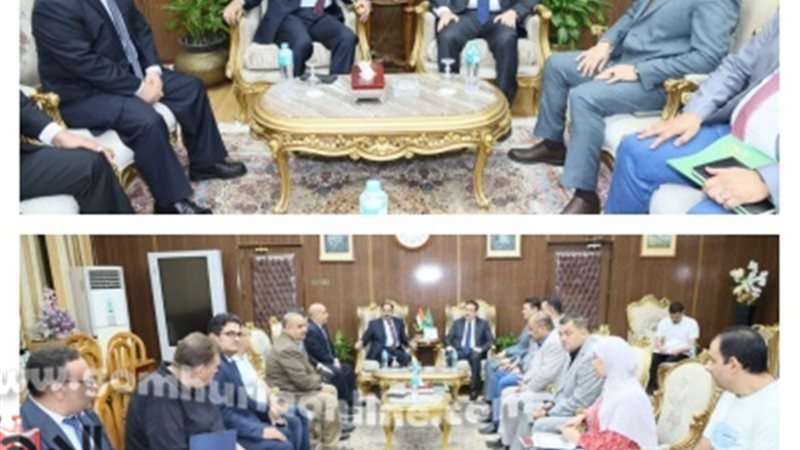 محافظ المنوفية خلال